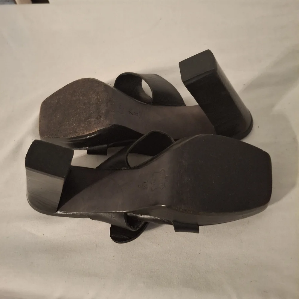 Bebe Black Women's Heeled Sandals With Buckles